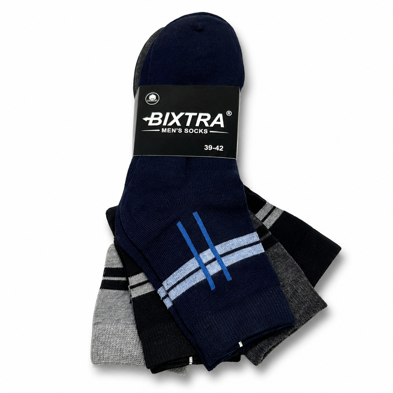Herren Baumwollsocken im Vorteilspack – 10 bis 30 Paar | 95% Baumwolle | Größen 39–42 & 43–46