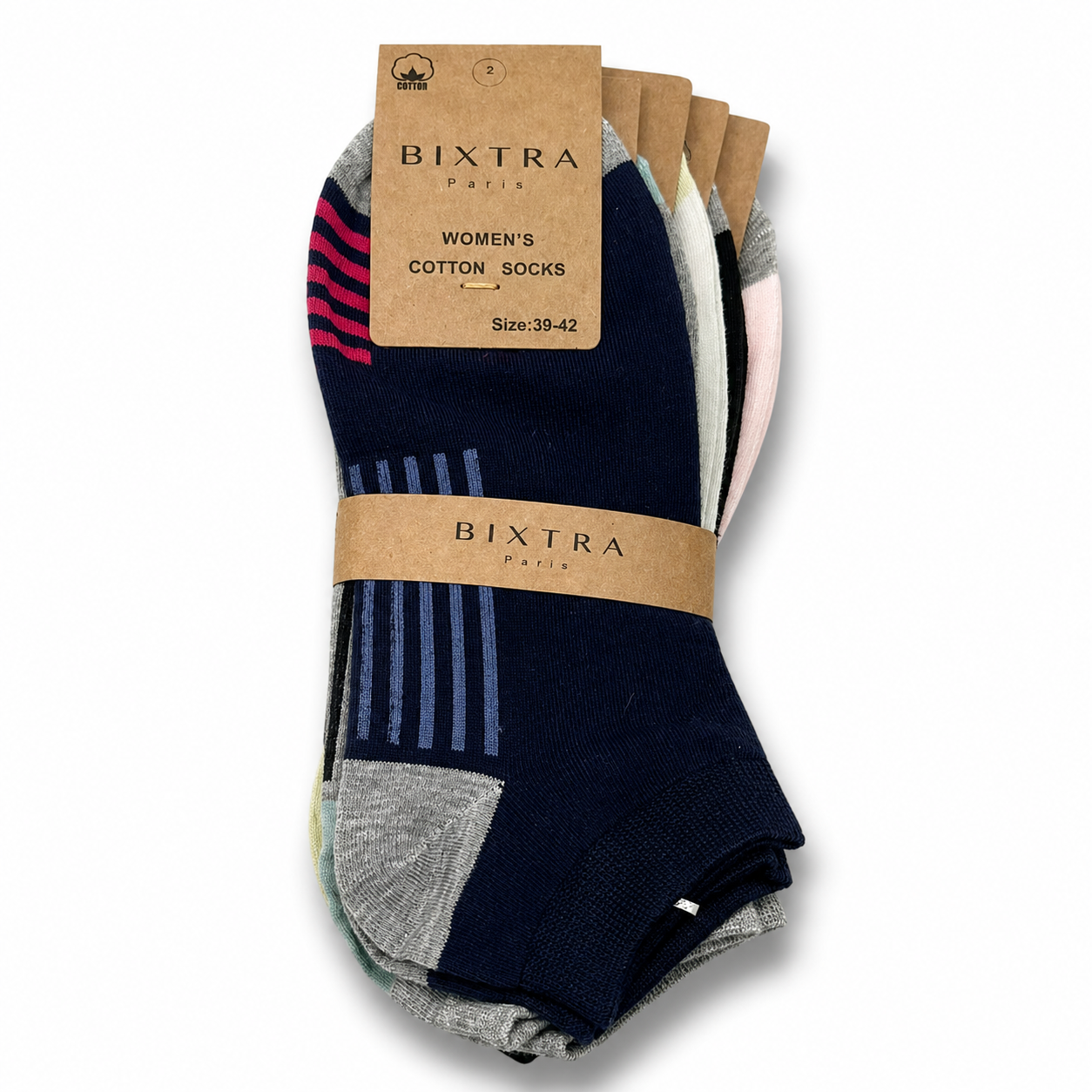 10 oder 20 Paar Damen Sneaker Socken Baumwolle 35-42 Top-Qualität – Basic Set