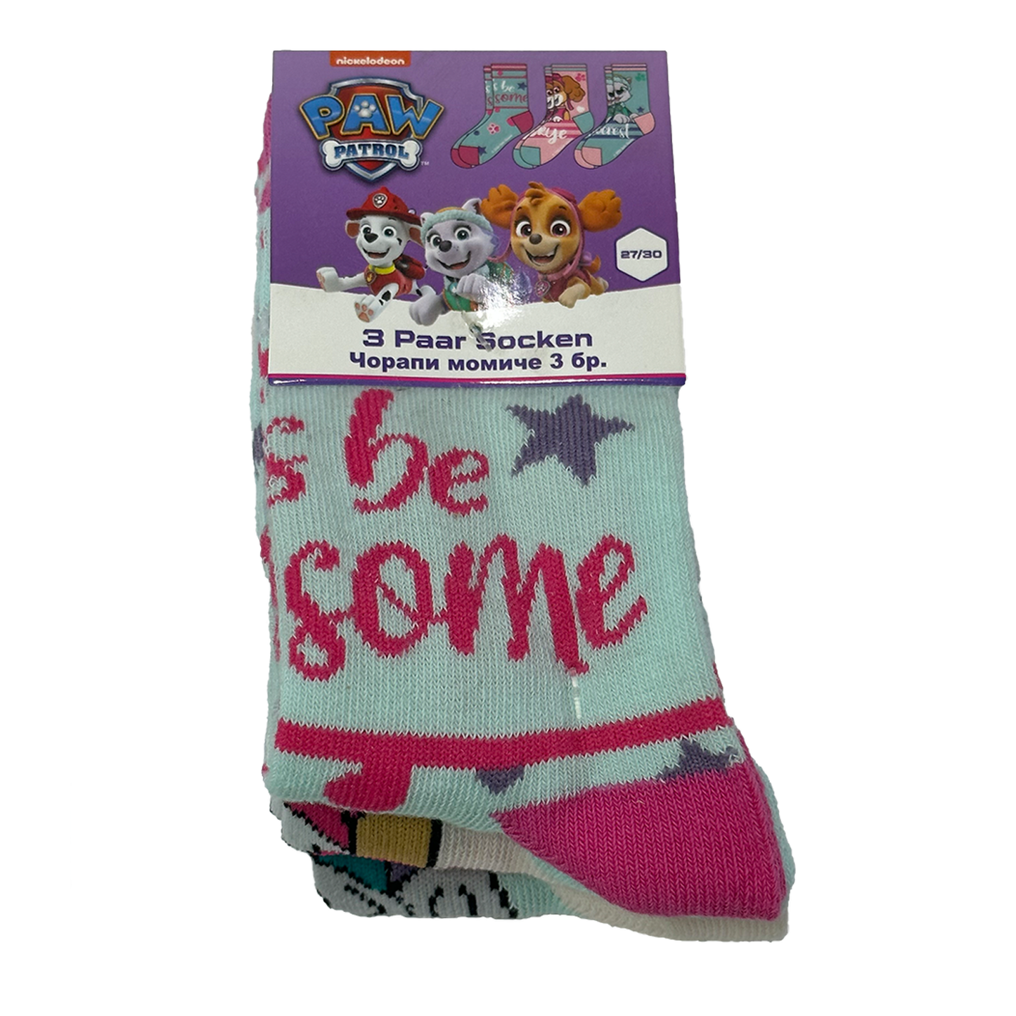 Paw Patrol Socken 6er Pack für Mädchen – Öko-Tex Standard 100 – Größen 23-26, 27-30, 31-34 – Weiche & Strapazierfähige Kindersocken