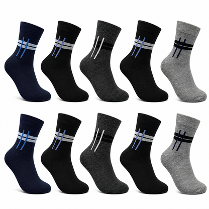 Herren Baumwollsocken im Vorteilspack – 10 bis 30 Paar | 95% Baumwolle | Größen 39–42 & 43–46
