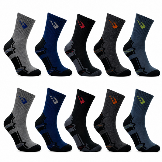 10-30 Paar Herren Sportsocken Baumwolle, Tennissocken Freizeit und Arbeitssocken