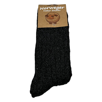 6/12 Paar Norweger Socken Herren Wollsocke aus 80% Wolle Arbeitswollsocke dicke Wintersocken 40-46