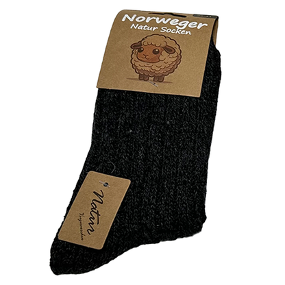 6/12 Paar Norweger Socken Damen Wollsocke aus 80% Wolle  dicke Wintersocken 36-41