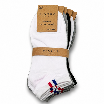10 oder 20 Paar Damen Sneaker Socken Baumwolle 35-42 Top-Qualität – Basic Set