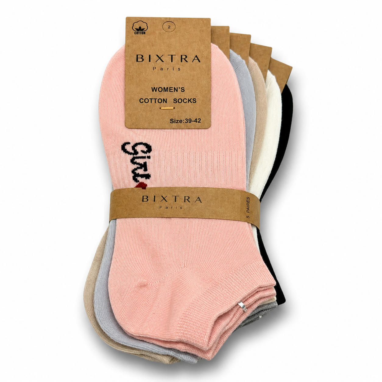 10 oder 20 Paar Damen Sneaker Socken Baumwolle 35-42 Top-Qualität – Basic Set