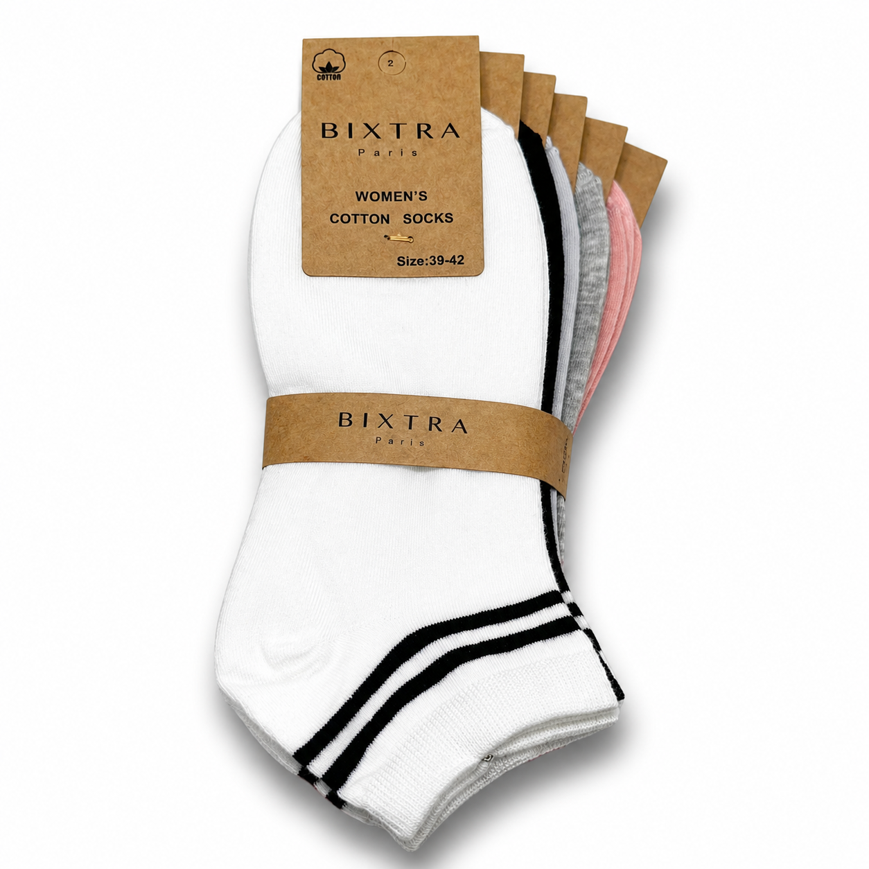 10 oder 20 Paar Damen Sneaker Socken Baumwolle 35-42 Top-Qualität – Basic Set