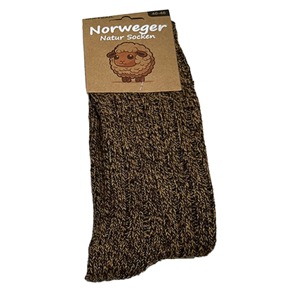 6/12 Paar Norweger Socken Herren Wollsocke aus 80% Wolle Arbeitswollsocke dicke Wintersocken 40-46