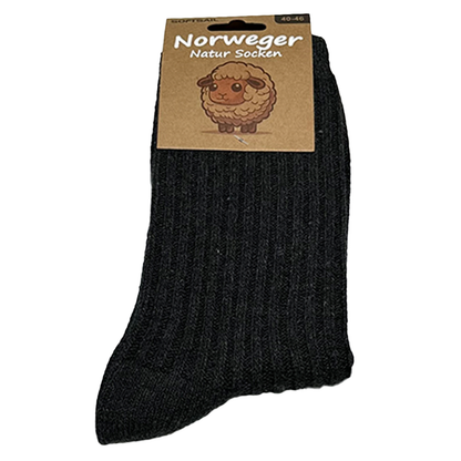 6/12 Paar Norweger Socken Herren Wollsocke aus 80% Wolle Arbeitswollsocke dicke Wintersocken 40-46