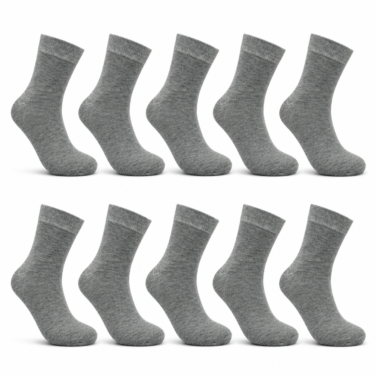 10-30 Paar Herrensocken Grau 95% Baumwolle Strümpfe Socken 39-46 Komfortable