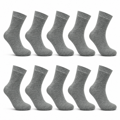 10-30 Paar Herrensocken Grau 95% Baumwolle Strümpfe Socken 39-46 Komfortable
