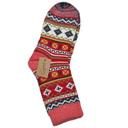 3-9 Paar Damen Angorawollsocken Vintage warme Vintage stil Wintersocken Geschenk 35-38 39-42