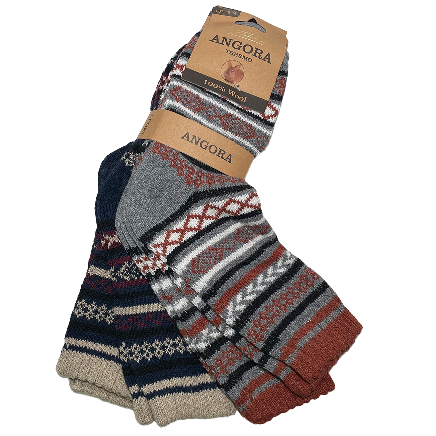 4/8 Paar Angora Vintage Socken Herren Damen Thermostrümpfe Wolle Wintersocken