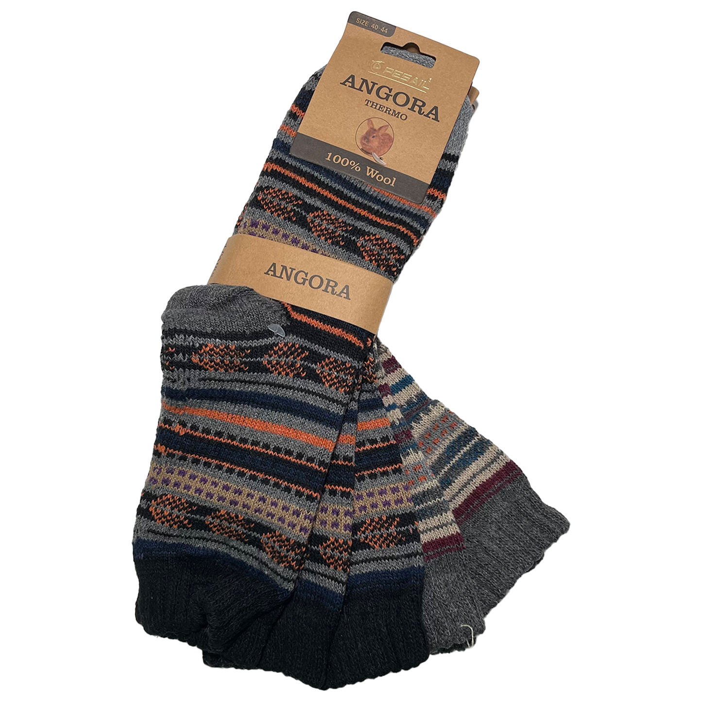 4/8 Paar Angora Vintage Socken Herren Damen Thermostrümpfe Wolle Wintersocken