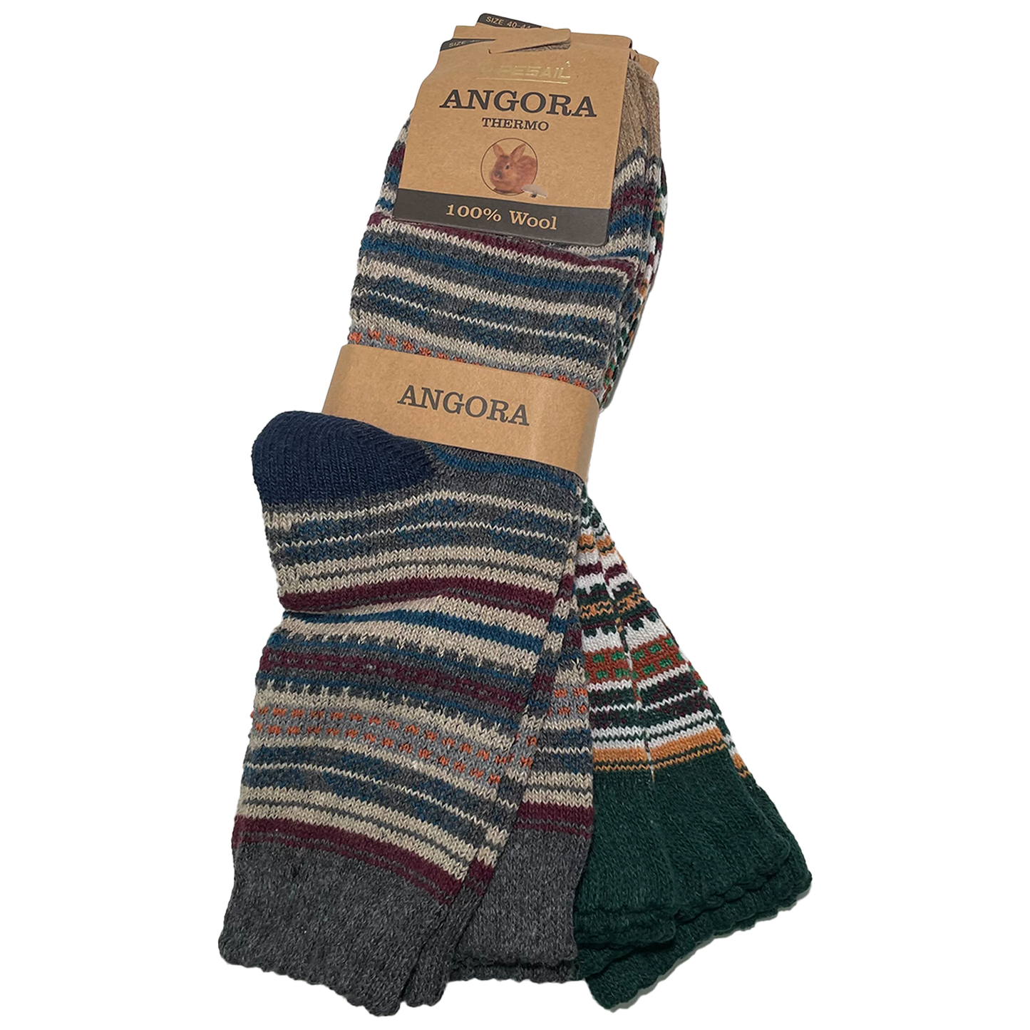 4/8 Paar Angora Vintage Socken Herren Damen Thermostrümpfe Wolle Wintersocken