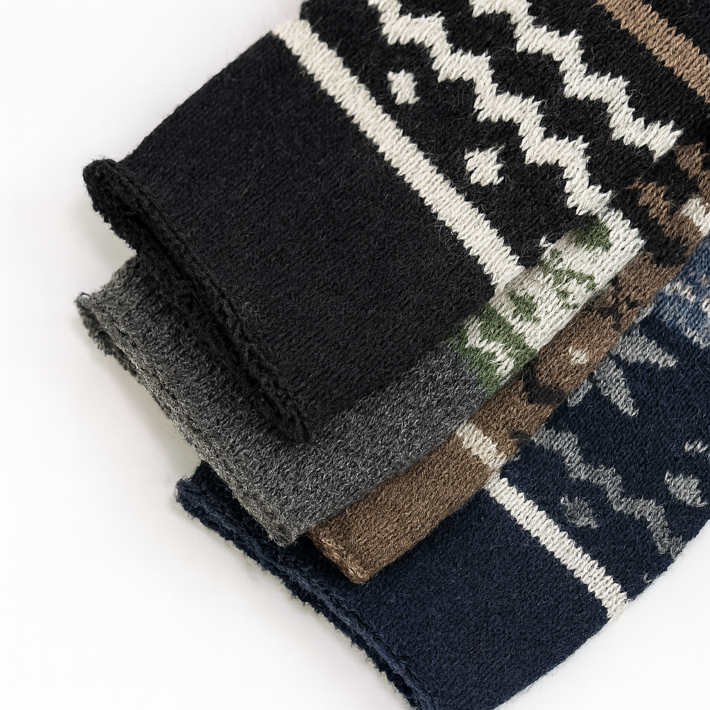 3 Paar Alpakasocken Damen & Herren 39-42 / 43-46 | 95% Wolle, 5% Elastan | Diabetiker Socken mit losem Bündchen | Thermo Wintersocken