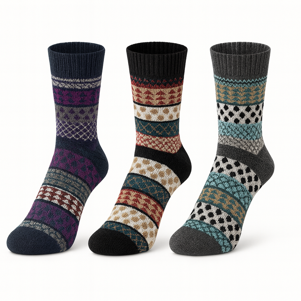 3/6/9 Paar Angora-Socken 36-41| 80% Angorawolle | Warme Damen Thermo-Wollsocken Unisex