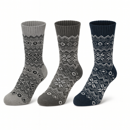 3/6/9 Paar Angora-Socken 40–46 | 80% Angorawolle | Warme Thermo-Wollsocken Unisex
