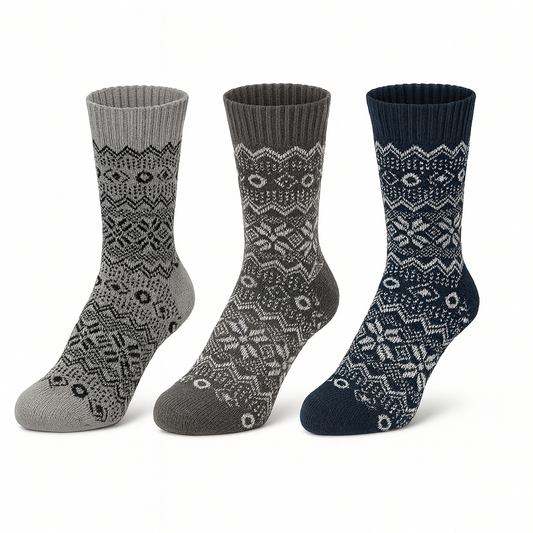 3/6/9 Paar Angora-Socken 40–46 | 80% Angorawolle | Warme Thermo-Wollsocken Unisex