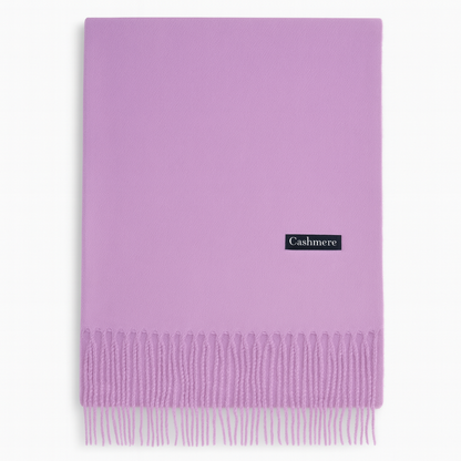Luxus Cashmere Schal Damen & Herren in Pink  – 70% Kaschmir 30% Viskose – XXL Winter Schal 200x75 cm – 215g leicht – Weicher Pashmina Schal in vielen Farben – Eleganter Premium Winterschal