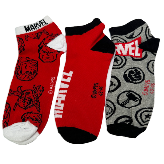 3er Pack Marvel Avengers Herrensocken – Öko-Tex Standard 100 – Größen 39-42, 43-46 – Bequem & Strapazierfähig