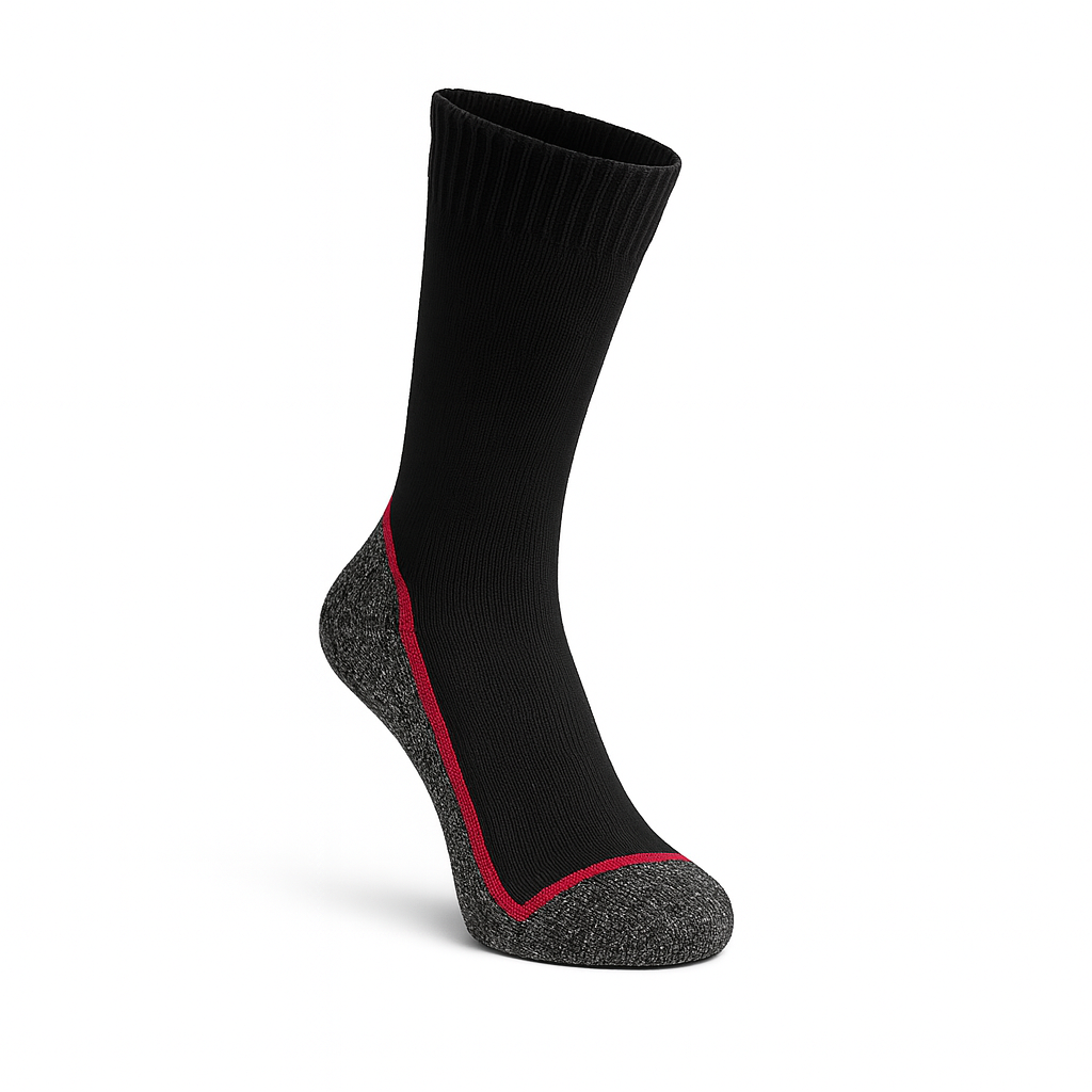 3 Paar Norwegersocken Herren Damen – warme Thermosocken Natur vorgewaschen – Arbeitssocken Wintersocken – rot, gelb, blau