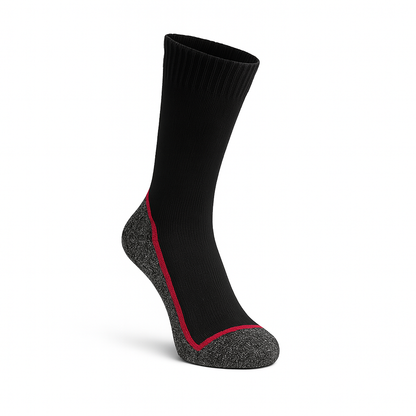 3 Paar Norwegersocken Herren Damen – warme Thermosocken Natur vorgewaschen – Arbeitssocken Wintersocken – rot, gelb, blau