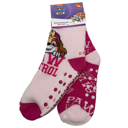 2er Pack PawPatrol Mädchen ABS-Socken – Kuschelweich & Rutschfest 23-26, 27-30, 31-34