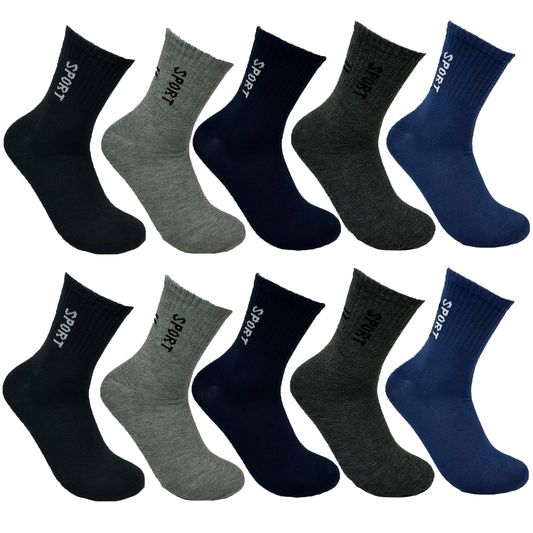10-30 Paar Tennissocken Sportsocken 95% Baumwolle Arbeitssocken Socken bequem