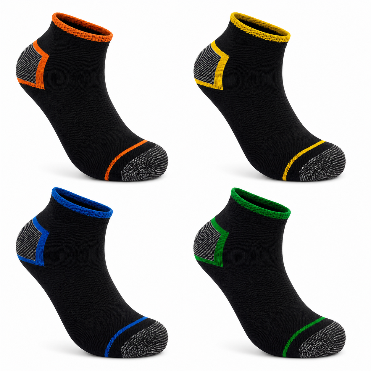 Herren Arbeitssocken Sneaker 20 Paar – Verstärkte Ferse & Spitze, OEKO-TEX®, Gr. 39–46