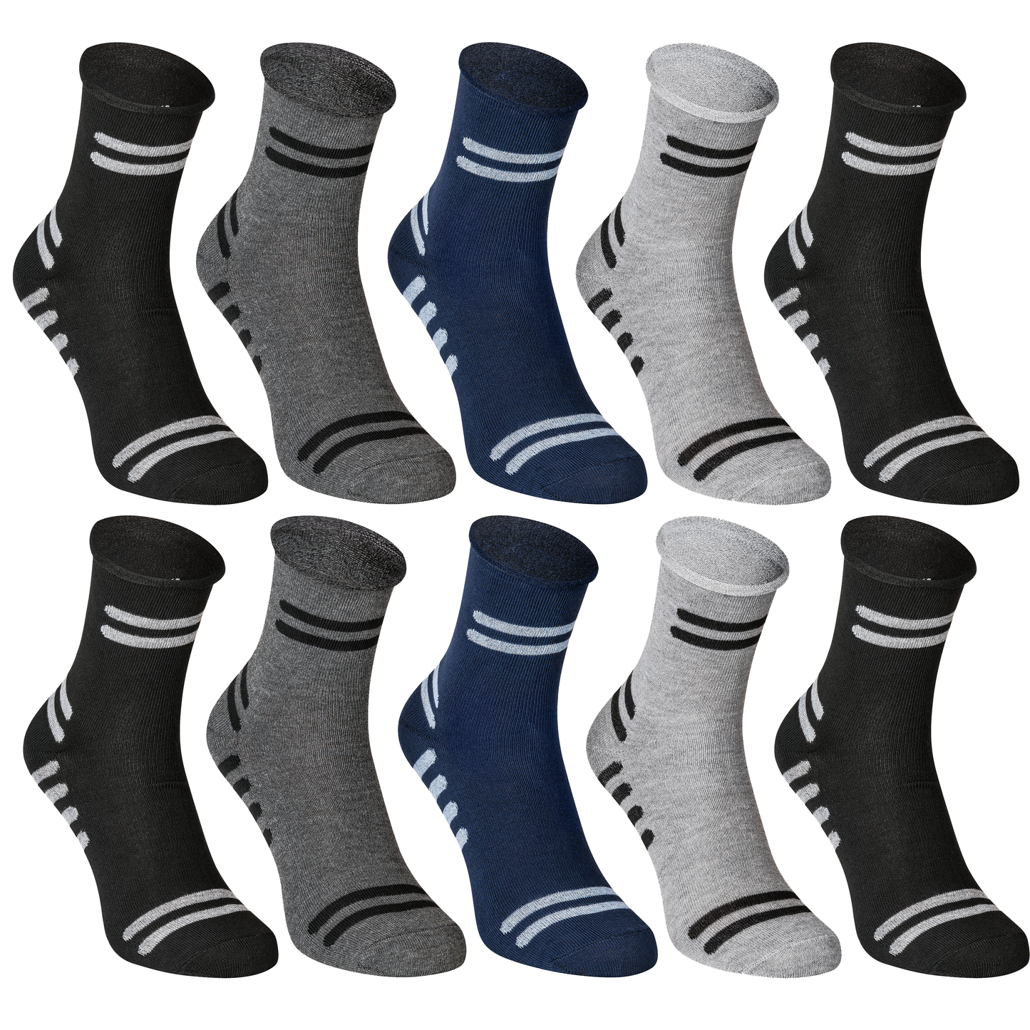 10-30 Paar Herrensocken ohne Gummibund Bequem Atmungsaktiv Komfort Diabetiker