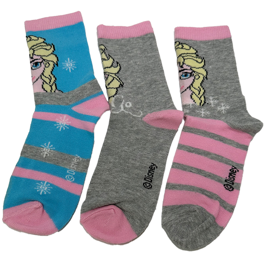 6er Pack Disney Die Eiskönigin Socken für Kinder – Größen 27-30, 31-34, 35-38 – Weiche & Strapazierfähige Kindersocken