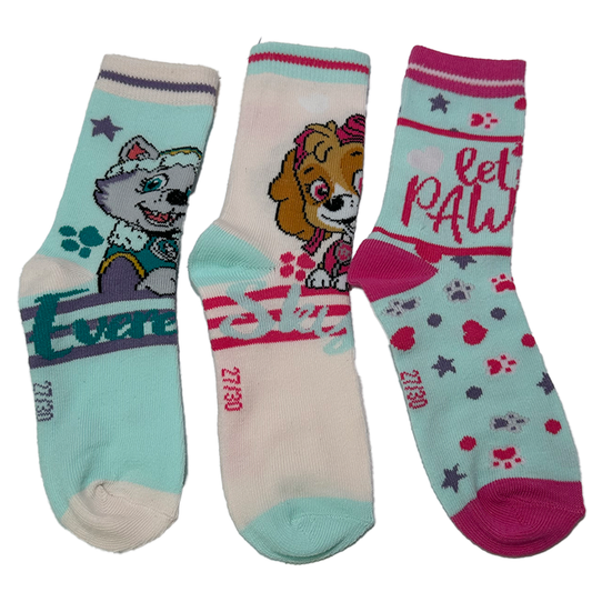 6er Pack Paw Patrol Socken für Mädchen – Öko-Tex Standard 100 – Größen 23-26, 27-30, 31-34 – Weiche & Strapazierfähige Kindersocken