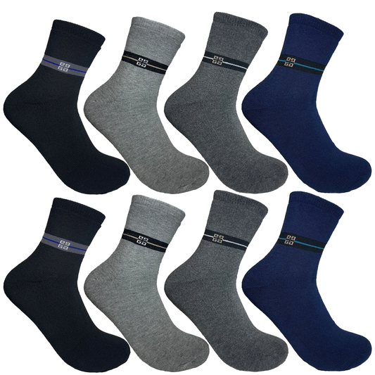 8-24 Paar Thermosocken elastisches Gummi Herren Damen Winter Innenfrottee 39-46
